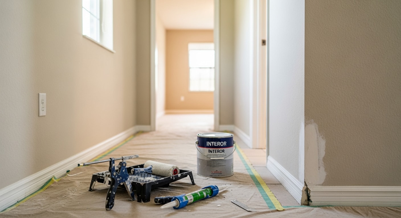 Make-ready renovation in a Lakewood, Texas home prepared for sale or lease, featuring fresh paint, updated fixtures, and clean exterior.